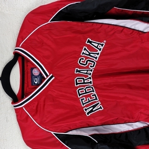 G-LLL Sports by Carl Banks Red NEBRASKA Collegiate Pullover Windbreaker Jacket - Picture 3 of 12